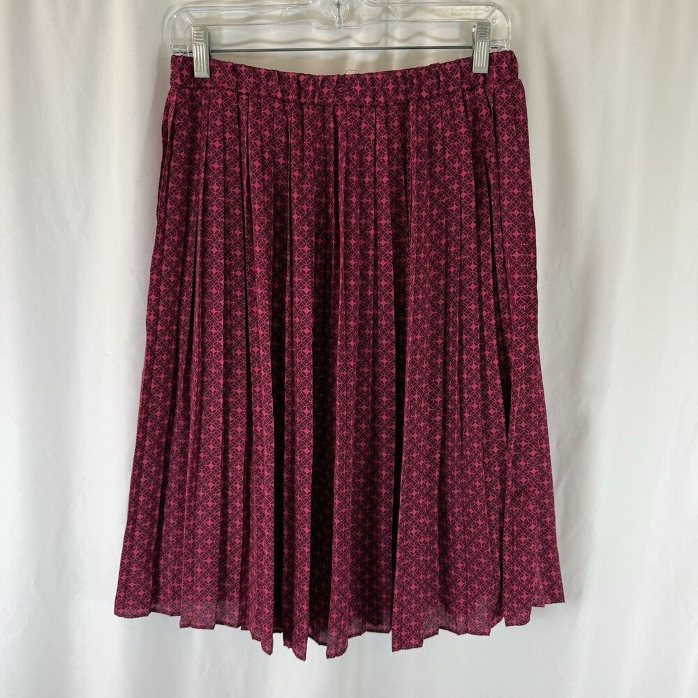 Banana Republic Skirt Women's Small Purple Pink Pull On Lined Elastic Waist